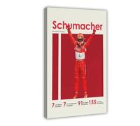 BLJKHTGG Poster su tela di Michael Schumacher, decorazione per camera da letto, paesaggio decorativo, idea regalo, 40 x 60 cm