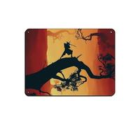 BLJKHTGG Sekiro Shadows Die Twice (3) - Poster in metallo retrò, stile retrò, decorazione da parete per bar, grotte, bar, famiglie, garage, 30 x 40 cm
