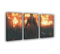 BLJKHTGG Sekiro Shadows Die Twice (4) poster su tela, decorazione per camera da letto, paesaggio decorativo, regalo, 30 x 45 cm