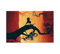 BLJKHTGG Sekiro Shadows Die Twice Poster con videogiochi, decorazione da parete per la casa, regalo unico, stampa artistica da parete su tela, 40 x 60 cm
