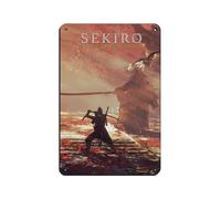 BLJKHTGG Sekiro Shadows Die Twice - Poster retrò in metallo con motivo videogioco, arte chic, retrò, pittura in ferro, decorazione da parete, per bar, grotte, bar, famiglie, garage, 20 x 30 cm