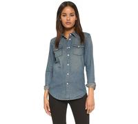 BLK DNM Camicia Di Jeans Blu Edgemere Da Donna 1 #WS930101 $215 NWT