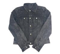 BLK DNM Giacca In Jeans Rumble Nera Da Uomo 5 #MK440501 Taglia Media NWT