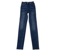 BLK DNM Jeans Blu A Vita Alta Da Donna 6 #WJ780101 Taglia 26/34 NWT