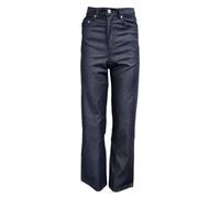 BLK DNM Jeans Dritti In Cotone Grezzo Blu A Vita Alta Larghe NWT