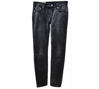 BLK DNM Jeans In Denim Nero A Vita Media Slim Fit Stone Wash NWT