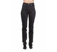 BLK DNM Jeans Neri Alta Vita Da Donna Varick #WJ100701 $215 NWT