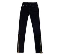 BLK DNM Jeans Neri Con Cerniera Alla Caviglia Da Donna Taglia 26/30 NWT