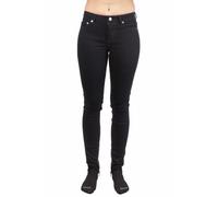 BLK DNM Jeans Neri Da Donna Monroe Con Cerniera Alla Caviglia #WJ350401 $215 NWT