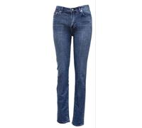BLK DNM Jeans Skinny Slim Fit Alta In Cotone Blu Per Donna NWT
