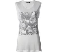 Blk Dnm Maglietta Bianca Da Donna 33 #WTV1811P02 $78 Nwt