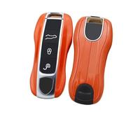 BLKCVDH Custodia protettiva for chiave auto compatibile con Porsche Cayenne 718 MACAN Panamera 911 Boxster modello in fibra di carbonio(Orange)