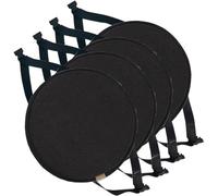 BLLMTEAR 1/2/4 Confezioni Diametro 30cm/33cm/35cm/40cm/45cm Cuscini for Sedia, Cuscino for Sedia da Pranzo Rotondo, Cuscini for Sedie Antiscivolo con Ganci Elastici(7,4pc:30cm/11.8in)