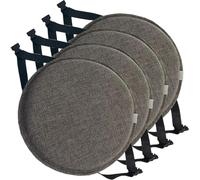 BLLMTEAR 1/2/4 Confezioni Diametro 30cm/33cm/35cm/40cm/45cm Cuscini for Sedia, Cuscino for Sedia da Pranzo Rotondo, Cuscini for Sedie Antiscivolo con Ganci Elastici(4,4pc:50cm/19.6in)