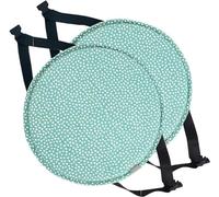 BLLMTEAR 1/2/4 Confezioni Diametro 30cm/33cm/35cm/40cm/45cm Cuscini for Sedia, Cuscino for Sedia da Pranzo Rotondo, Cuscini for Sedie Antiscivolo con Ganci Elastici(5,2pc:35cm/13.8in)