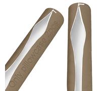 BLLMTEAR 2 Federe for Cuscino Cervicale con Chiusura Lampo - Federa Cilindrica Traspirante for Cuscino Cilindrico con Cerniera, Lavabile(11,2pcs:20x130cm)