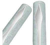 BLLMTEAR 2 Federe for Cuscino Cervicale con Chiusura Lampo - Federa Cilindrica Traspirante for Cuscino Cilindrico con Cerniera, Lavabile(19,2pcs:20x60cm)