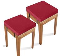 BLLMTEAR 25/30/35/40/45/50cm Cuscino for Sgabello Quadrati, Cuscini for Sedia, Cuscinis for Sedie Antiscivolo con Ganci Elastici(12,30x5cm/12x2in)