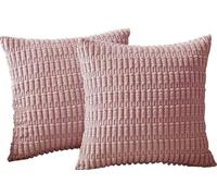 BLLMTEAR Federe Cuscini in Velluto a Coste - Verde Copricuscini Quadrati Elegante Decorativa for Salotto Moderno Cuscino Cerniera Invisibile for Camera da Letto(16,50x50cm/20x20in)