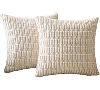 BLLMTEAR Federe Cuscini in Velluto a Coste - Verde Copricuscini Quadrati Elegante Decorativa for Salotto Moderno Cuscino Cerniera Invisibile for Camera da Letto(10,66x66cm/26x26in)