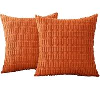 BLLMTEAR Federe Cuscini in Velluto a Coste - Verde Copricuscini Quadrati Elegante Decorativa for Salotto Moderno Cuscino Cerniera Invisibile for Camera da Letto(4,45x45cm/18x18in)