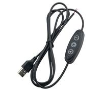 BLLNDX Adattatore maschio USB da 1,5 m/4,9 piedi Filo nudo Costruito in 9 livelli Dimming Cavo di prolunga USB 2.0 di controllo dell'alimentazione per mini ventilatori USB Strisce luminose Piccole