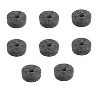 BLLNDX - Set di 8 cuscinetti rotondi in feltro per batteria, 4 cm, colore: grigio morbido