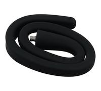 BLLNDX Staffa flessibile per telecamere di sicurezza per interni ed esterni, senza fori, senza avvolgimento, lunghezza 43,5 cm, fissata a ringhiere, tubi, mobili, colore nero