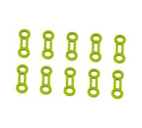blloocod 10x Moschettoni Arrampicata Roccia Anelli Bloccaggio Corde Sicurezza Fermacorda Multiuso Connettore Anello Limitatore Attrezzatura- Verde