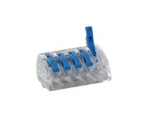 BLM, 485 Terminale a leva, Confezione da 15 terminali a 3 ingressi, Compatibile con cavi da 0,2 a 4 mm², Tensione 450 V, Corrente 32 A, Lunghezza di spelatura 10 mm