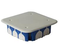 BLM 690124, Scatola da incasso con coperchio,12 x 12 x 4 cm, Blu/bianco