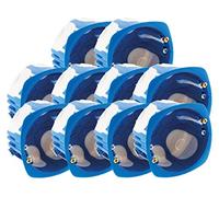 BLM - Set Di 10 Scatole Di Incasso No Air Multimat Ø67x40mm - Materiale Robusto e Leggero - Conforme BBC/RT2012 - Sicurezza Antincendio Elevata - Blu