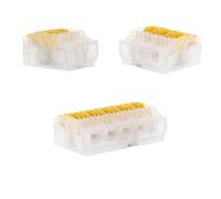 BLM, Terminale a leva serie 475, Confezione da 10 terminali a 5 vie, Per cavi da 0,2 a 4 mm², Tensione 450 V, 32 A, Lunghezza di spelatura 11-12 mm, Installazione facile e sicura