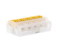 BLM, Terminale a leva serie 475, Confezione da 15 terminali a 3 ingressi, Per fili da 0,2 a 4 mm², Tensione 450 V, 32 A, Lunghezza di spelatura 11-12 mm, Installazione facile e sicura