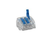 BLM, Terminale a leva serie 485, confezione da 50, a 3 vie, per cavi da 0,2 a 4 mm², tensione 450 V, corrente 32 A, lunghezza di spelatura 10 mm, facile installazione