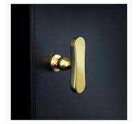 BLMAGS Maniglia for porta in ottone, moderna cassettiera, scarpiera, guardaroba, pomello for porta scorrevole con foro singolo, foratura, installazione(Gold)