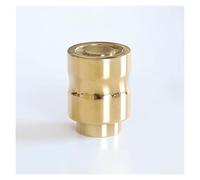 BLMAGS Maniglia for porta in rame, armadio scorrevole, cassettiera, pomello for porta moderno con foro singolo rotondo, installazione(Gold,M)