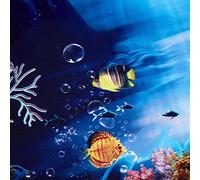 Blmirror 2X Blu di Mare Fresco Acquario Paesaggio Poster Pesce Sfondo Serbatoio Carta da Parati