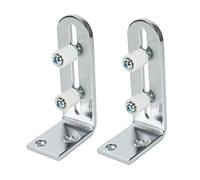 Blmirror 2X Guida un Pavimento per Fondo di Porte Scorrevoli per Granaio Cuscinetti un Sfera con Guida un Rulli Regolabili per Montaggio un Parete