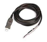 Blmirror 3 Metri Chitarra A PC USB Interfaccia di Collegamento del Convertitore di del di Collegamento del USB 6.5mm
