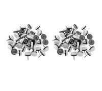 Blmirror 80 Pezzi Scivolo per Mobili Ispessito, Protezione per Pavimento con Rivestimento Scorrevole nel Nylon con Chiodo per Piedi Gambe nel Legno di Divano (18 Mm o 0,7 Pollici,)