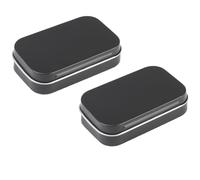 Blmirror Scatola Portaoggetti Piccola da 2 Pezzi con Coperchio Scatole di Rettangolari Piccole Scatola di Metallo con Coperchio Scatola di Piccola per Riporre Oggetti Domestici Durevole Ne