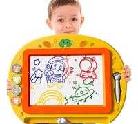 BLmukce Giocattolo da disegno magnetico extra grande per bambini di età 2-7 anni, tavola cancellabile con 4 colori, giocattolo educativo educativo