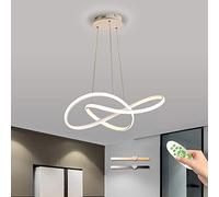 BLMYL LED Lampada A Sospensione, 37W Lampadario Moderno Semplice Creativo, 3000~6000K Telecomando Dimmerabile Con Funzione Di Memoria, Adatto Per Soggiorno, Camera Da Letto, Lampadarios Sala Da Pranzo