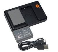 BLN-1 Batteria al litio (2 pacchi) e caricatore doppio compatibile con Olympus BCN-1 e Olympus OM-D E-M1, OM-D E-M5