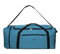 Blnbag M4 Borsa da Viaggio con Rotelle Borsa da Viaggio Morbida, Borsa da Viaggio Leggera Pieghevole con Ruote, Borsa a Rotelle, 90 litri, Aquagreen