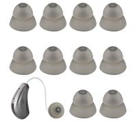 BLNC 10 Pezzi Cupole per Apparecchi Acustici, Gommini di Ricambio in Silicone Lavabili, Accessori per Apparecchi Acustici per Anziani (Doppio Strato, M)