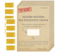 BLNC Caccia al Tesoro Gioco, Set di attività Cerca e Trova con 10 Carte Sfida Fai-da-Te per Interno ed Esterno, Festa di Vacanza