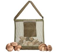 BLNC Cesto per Raccolta Funghi, Borsa Pieghevole in Rete per Frutta, Perfetto per Escursioni e Giardinaggio (Verde)