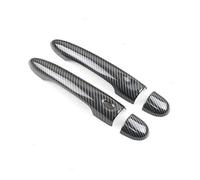 BLNETU Accessori Auto ABS Struttura In Fibra Di Carbonio Maniglia Esterna Della Porta Copertura Trim Per Renault Per Megane 3 MK3 III 2008-2016(3)